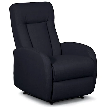 Contemporary Wall Saver Recliner with Hidden Release Handle